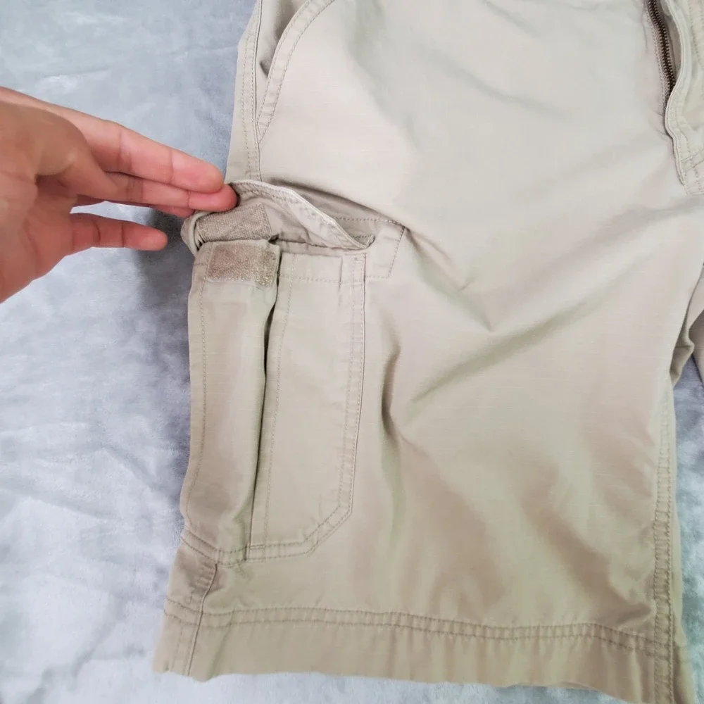 The North Face Cargo Shorts Men's 36 Outdoor Hiking Casual Beige‎ Shorts Vintage